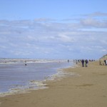 Blue skies over Formby beach A cold blue sky day over Formby with a surprising gathering of people